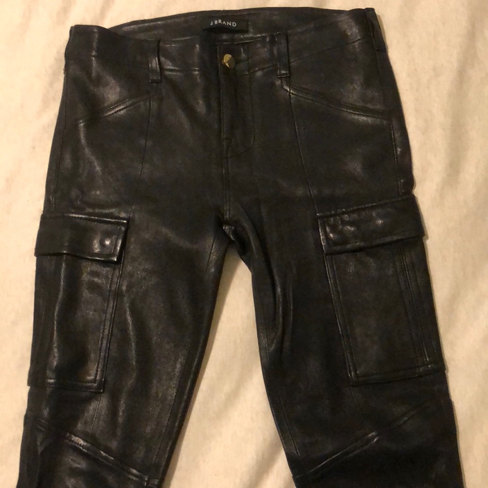 J Brand Leather Cargos